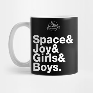 Girls and Boys: Lyrical Jetset Mug